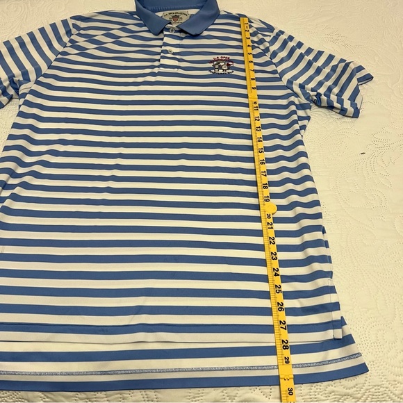 U.S. Open Collection Men’s Shirt Vintage 2014 Pinehurst Size Large Striped Polo - Picture 7 of 10